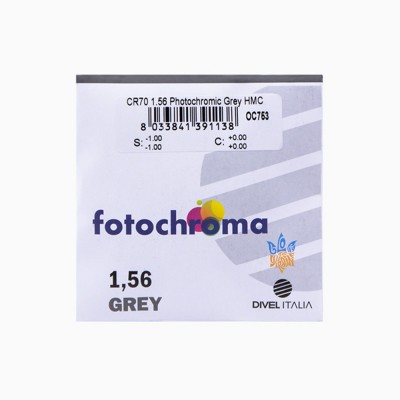 Divel Italia 1,56 Fotochromic HMC