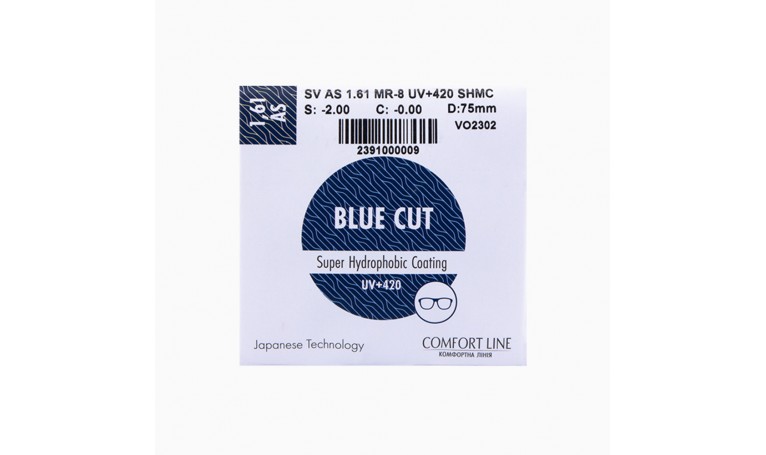 Comfort Line Blue Cut 1.61 AS