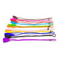 Шнурок силиконовый 2523 квадратный с зажимом