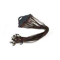 Шнурки замшеві коричневі (Упаковка 12шт)