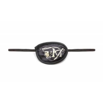 Повязка на глаз №4 ПИРАТ (черная с резинкой)