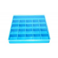 Коробка під гвинт пластикова із кришкою синя