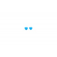 Стоппер силиконовый сердце (голубой)