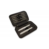 Набір викруток у металевому футлярі з 2 тримачами, 10 насадок