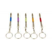 Отвертка-брелок многофункциональная  цветная (микс)