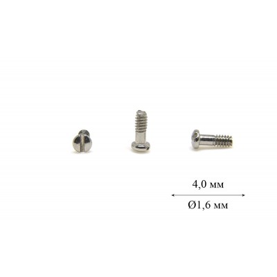 Винт для пластиковой оправы Ø1,6 мм длина 4,0 мм