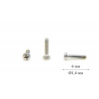 Гвинт для б/в оправи та окулярів Ø1,4 мм довжина 6,0 мм (+), Оптика