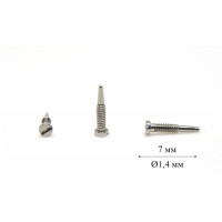 Гвинт напрямний для флекси Ø1,4 довжина 7,0 мм (сірий) Гвинт напрямний для флекси Ø1,4 довжина 7,0 мм (сірий)
