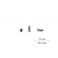 Гвинт Ø1,4 мм довжина 3,0 мм Гвинт Ø1,4 мм довжина 3,0 мм