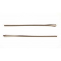 Наконечники пластиковые на металлический заушник  длинные серые (12см)