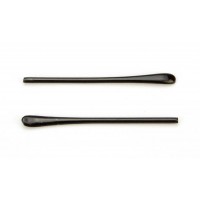 Наконечники пластиковые на металлический заушник короткие черные (6,5см) Наконечники пластиковые на металлический заушник короткие черные (6,5см)