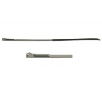 Завушник для металевої оправи сірий, напівприхований флекс (вузький)