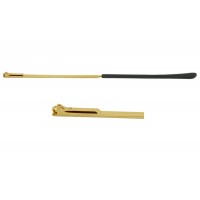 Заушник на металлическую оправу желтый, полускрытый флекс (широкий)