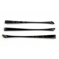 Заушник широкий пластиковый с одинарным шарниром черный рифленый Заушник широкий пластиковый с одинарным шарниром черный рифленый