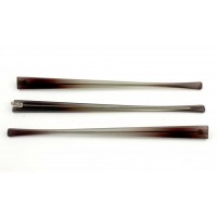 Завушник широкий пластиковий із одинарним шарніром світло-коричневий