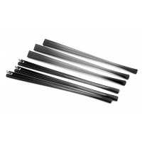 Завушник пластиковий чорний широкий із одинарним шарніром Завушник пластиковий чорний широкий із одинарним шарніром