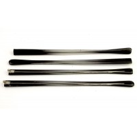 Завушник пластиковий вузький сірий з одинарним шарніром