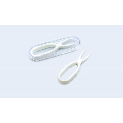 Пинцет для контактной линзы белый (ножницы)