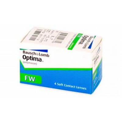 Линза контактная мягкая белая "Optima", Bausch and Lomb USA 4 шт.