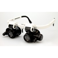 Окуляри-лупа 9892H-1 з підсвічуванням (2 змінні насадки)