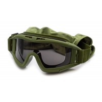 Очки-маска тактические зеленые