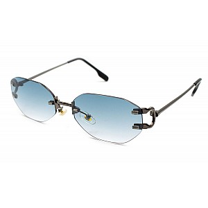 Женские безободковые солнцезащитные очки Elegance 5304-c3 из металла