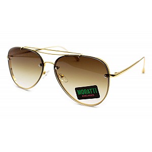 Женские безободковые солнцезащитные очки Moratti 1285-c4 из металла