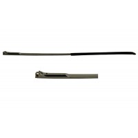 Завушник для металевої оправи чорний, напівприхований флекс (широкий)